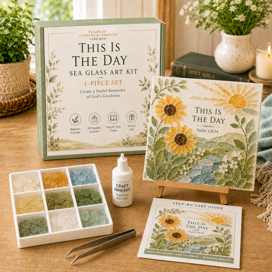 This Is The Day sea glass-style art kit