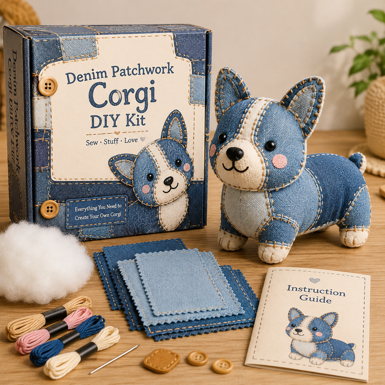 🧵💙 Denim Dreams DIY Collection-BUY 3 GET 1 FREE（4 PCS）