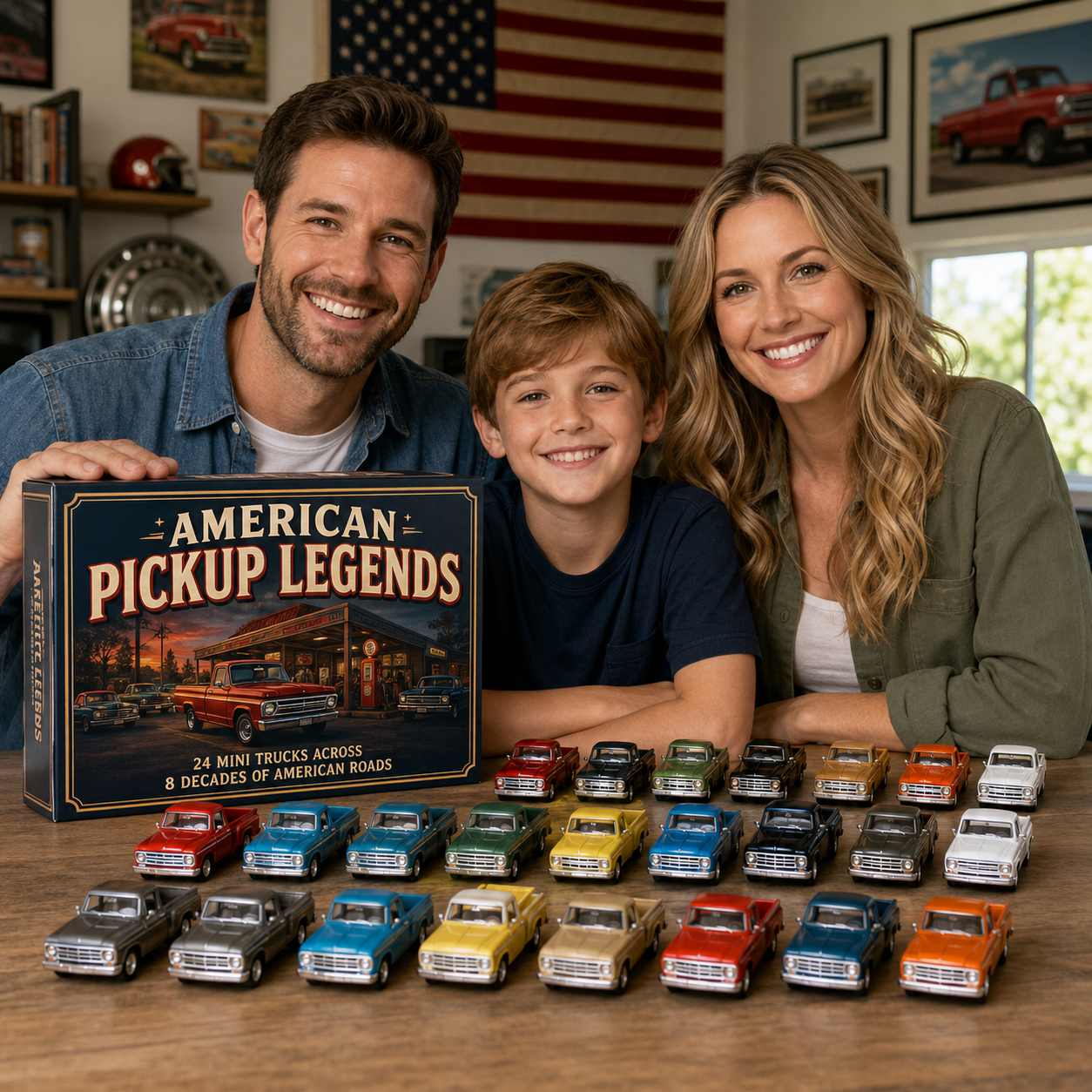 🇺🇸 American Pickup Legends — 24 Days Across 8 Decades Advent Calendar