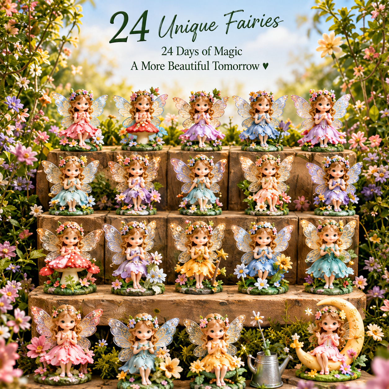 🎁🦋 Flower Fairy Dreams Advent Calendar – 24 Days of Magical Fairy Surprises