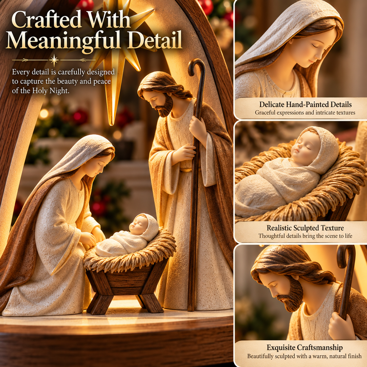 ✝️Light of Bethlehem™ Illuminated Nativity Arch | Warm LED Christmas Faith Decor