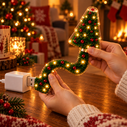 🎄 Christmas Skyglow Tree™ | Flexible USB Holiday Ceiling Projector Light
