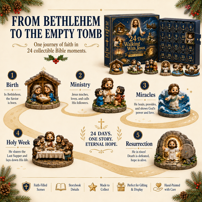 ✝️ 24 Days Walking With Jesus Advent Calendar 2026 – 24 Bible Moments • One Journey of Faith 🎄✨