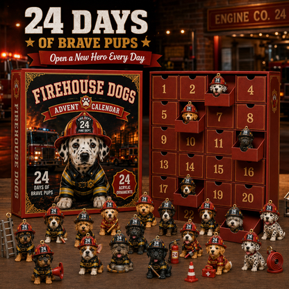 🔥🐾 24 Days of Brave Pups – Firehouse Dogs Advent Calendar 🚒🎄