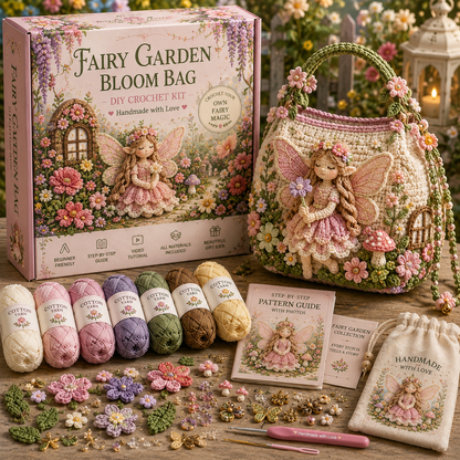 🧶 Whimsical Storybook Crochet Bags — 6-Style Fantasy DIY Crochet Bag Kit