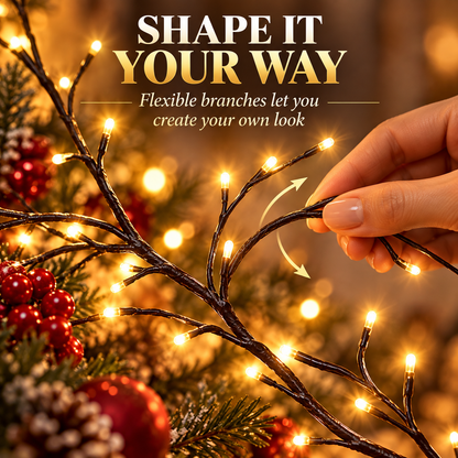 🎄 GlowBranch™ Christmas Wall Tree Lights | Flexible LED Branch Decor
