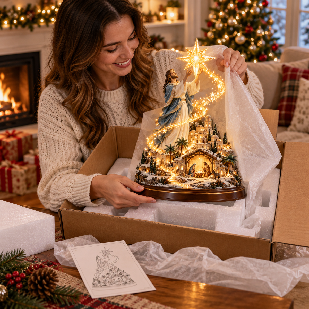 Bethlehem Star of Hope Christmas gift and fitted packaging