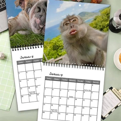 ⏰Limited Stock 50% OFF -📸 Ugly Animal Selfies™ 2027 Wall Calendar – 12 Months of Terrible Angles & Perfect Timing