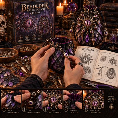 🧿⚔️ Legendary Relic Pouch DIY Kit™ – Fantasy Chainmail Scale Craft