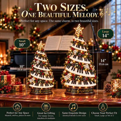 🎹✨ Piano Christmas Tree Light – Lighted Musical Holiday Tree for Piano Lovers