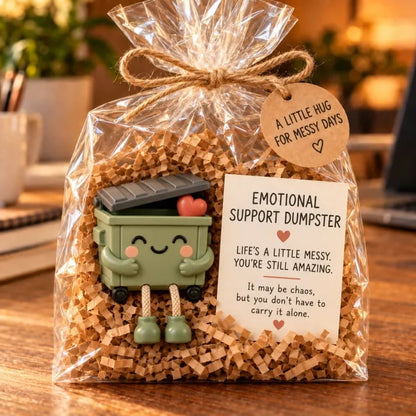 🔥 Emotional Support Desk Companions 🎁 Funny Coworker Gift with Encouraging Message Card
