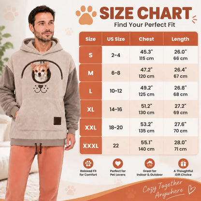 ⏰LAST DAY 50% OFF 🐾 Stay-Close Cuddle Hoodie™ – Cozy Hands-Free Pouch for Cats & Small Dogs