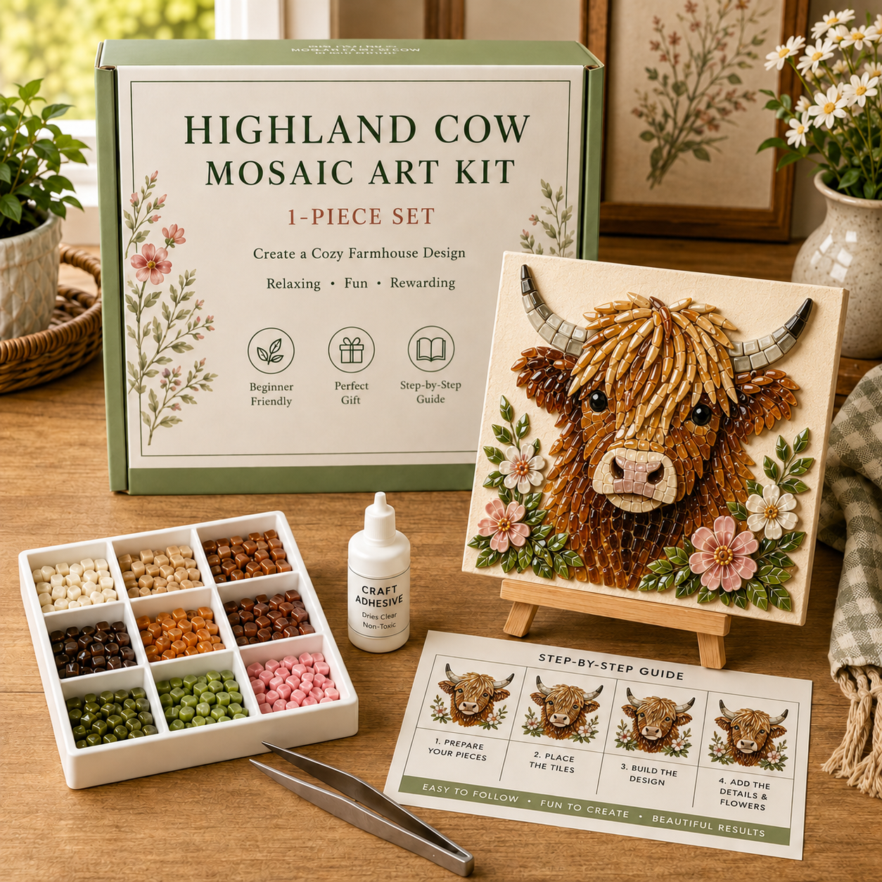 DIY Mosaic Art Kit – Nature & Animal Collection 🧩✨