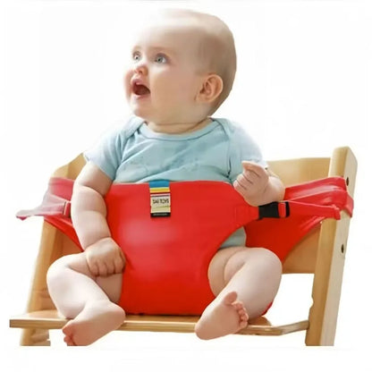 Baby High Chair Seat Belts - Portable Dining Straps Holder