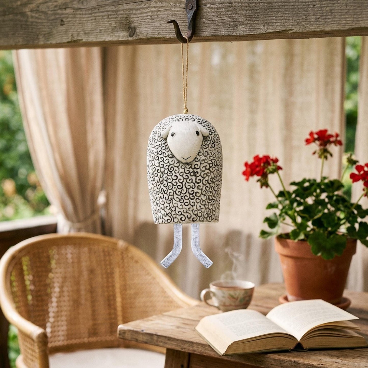 🦊Handmade Whimsical Animal Wind Chime Ornaments🐻