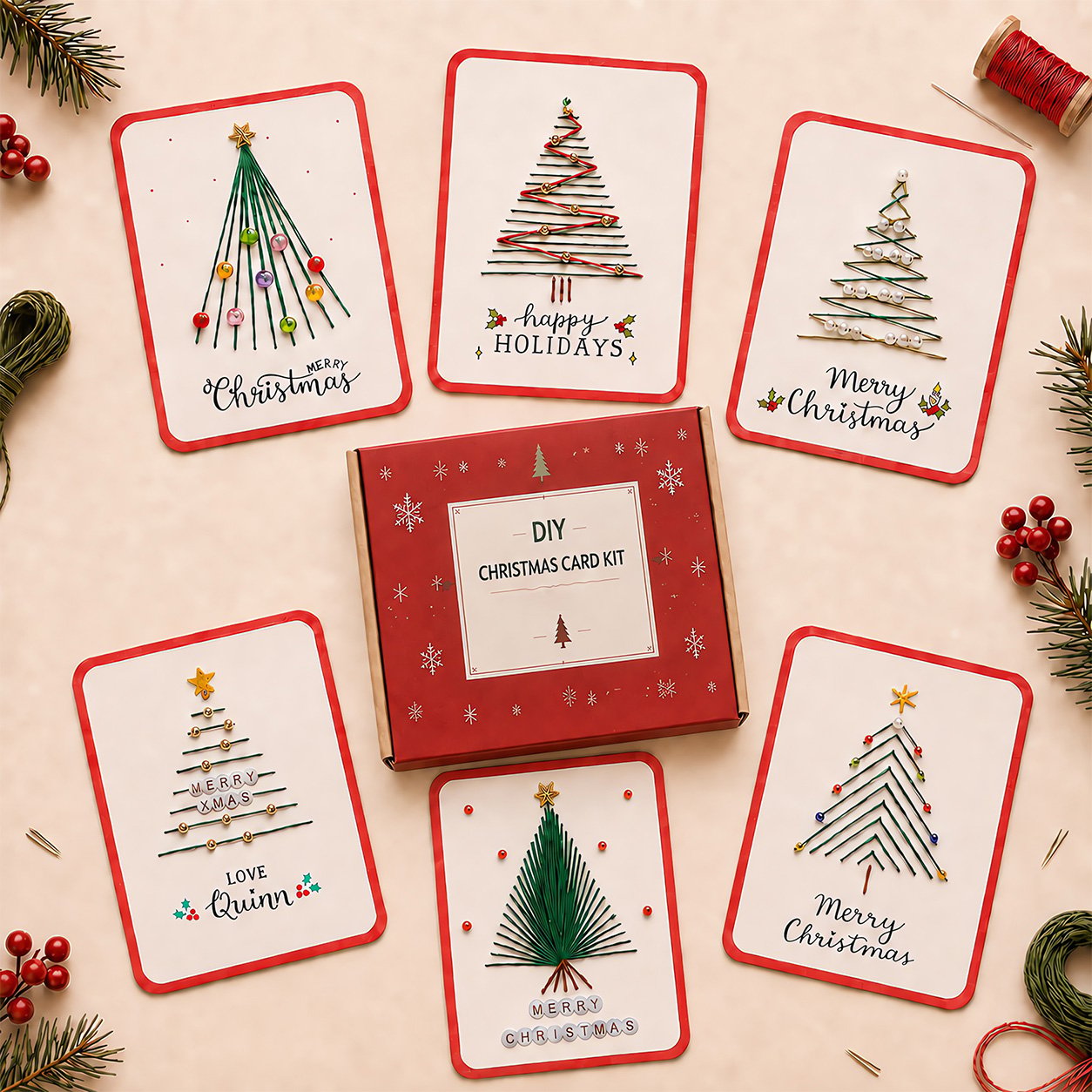 🎄Last Day 50% OFF - Merry & Bright Christmas DIY Kit (6 pcs)
