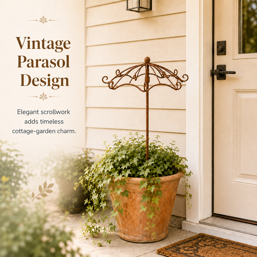 Vintage parasol design garden trellis