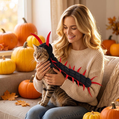 😹 Giant Centipede Cat Costume™ — Creepy Until It Starts Walking