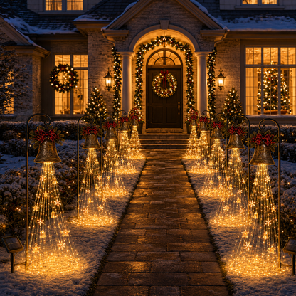 🎁Christmas Bell Cascade Solar Yard Light✨