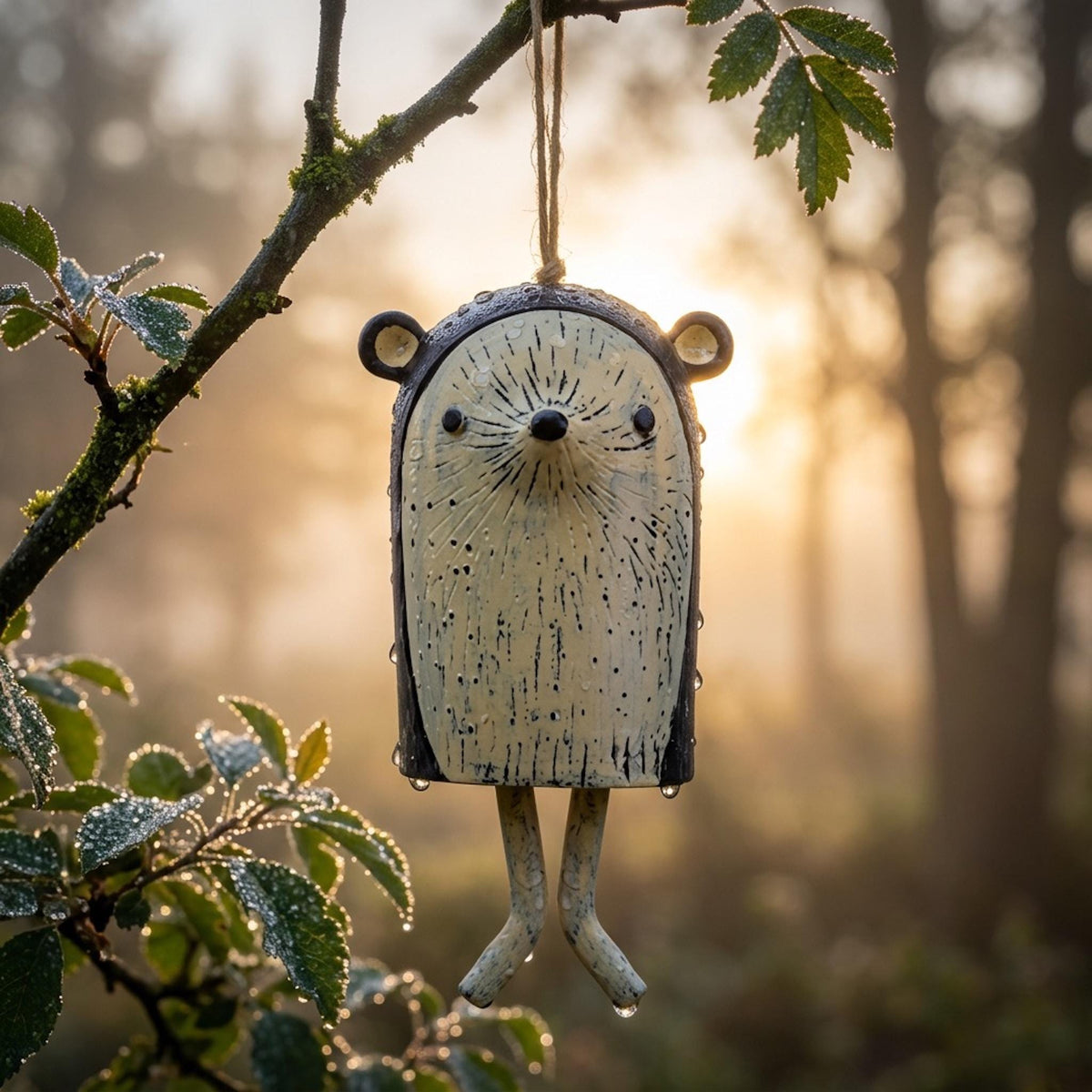 🦊Handmade Whimsical Animal Wind Chime Ornaments🐻