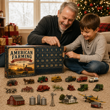 100 Years of American Farming Advent Calendar 2026 – 24 Days of Vintage Tractors, Farm Machines & Rural Icons