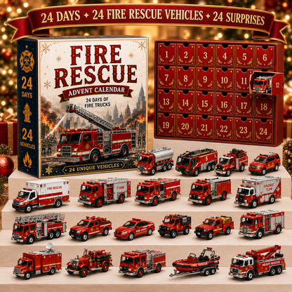 ⏰Limited Stock 50% OFF -🚒Fire Rescue 24-Day Advent Calendar