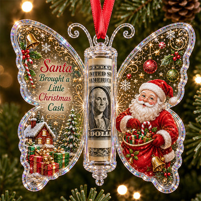 🦋💵 Christmas Cash Gift Butterfly Ornament – Holiday Money Holder Keepsake 🎄✨