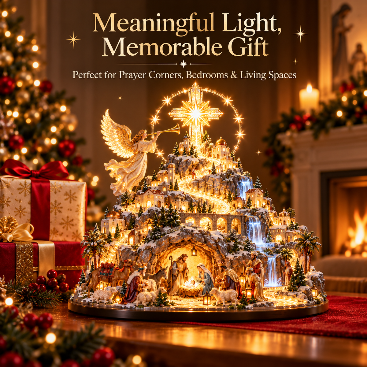 Heavenly Nativity Mountain meaningful Christian Christmas gift