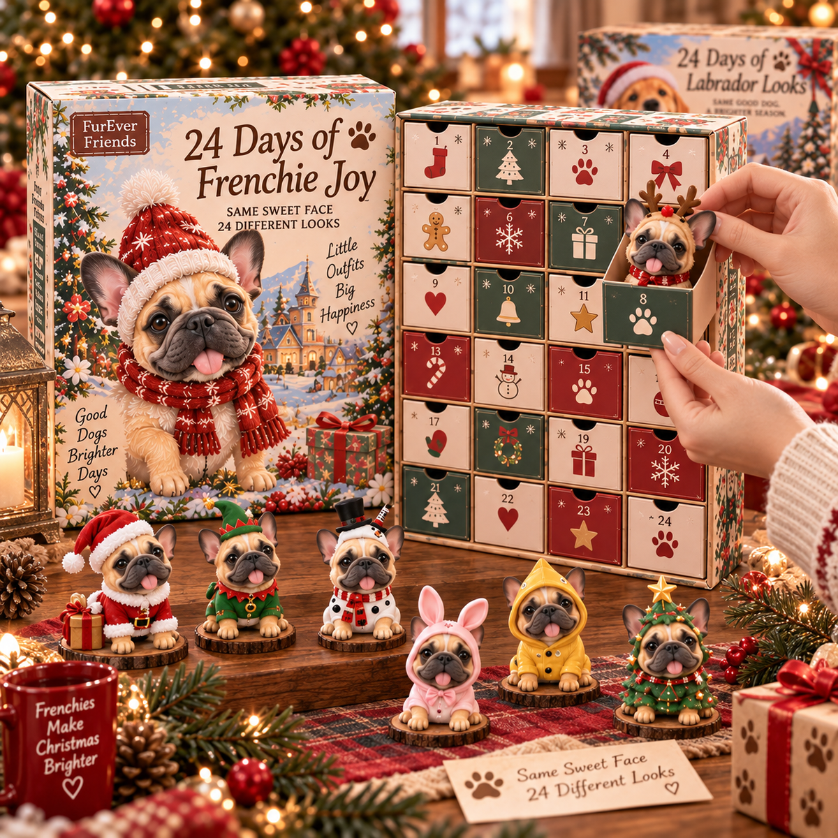 French Bulldog Advent Calendar unboxing