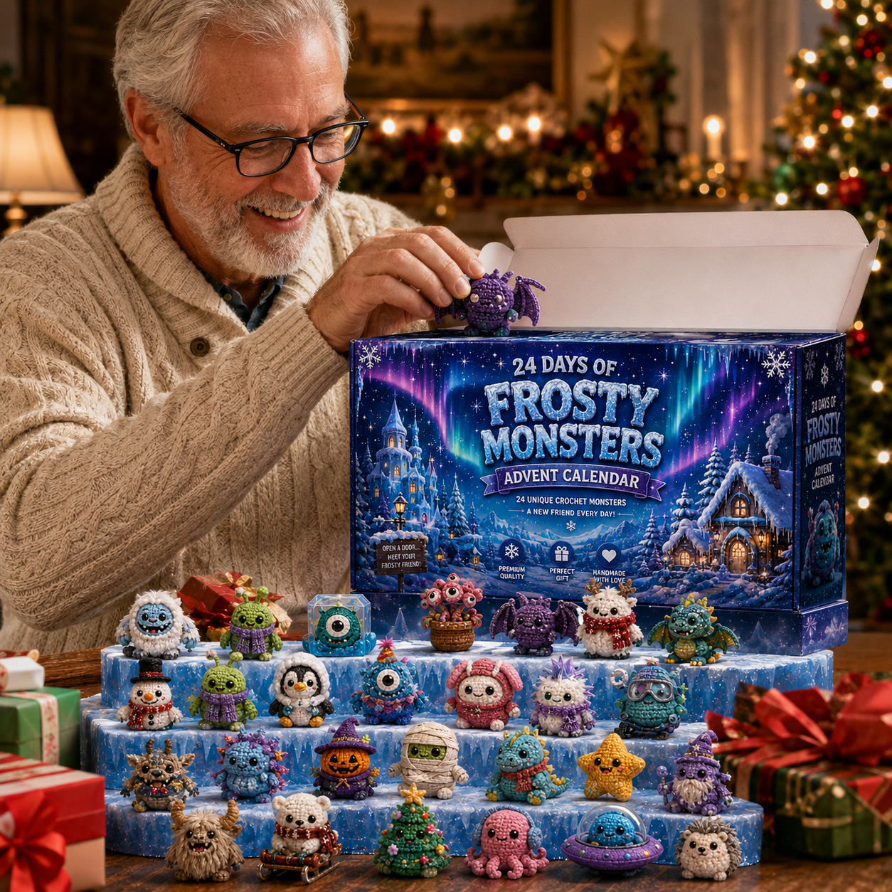 Opening the Frosty Monsters Christmas Advent Calendar