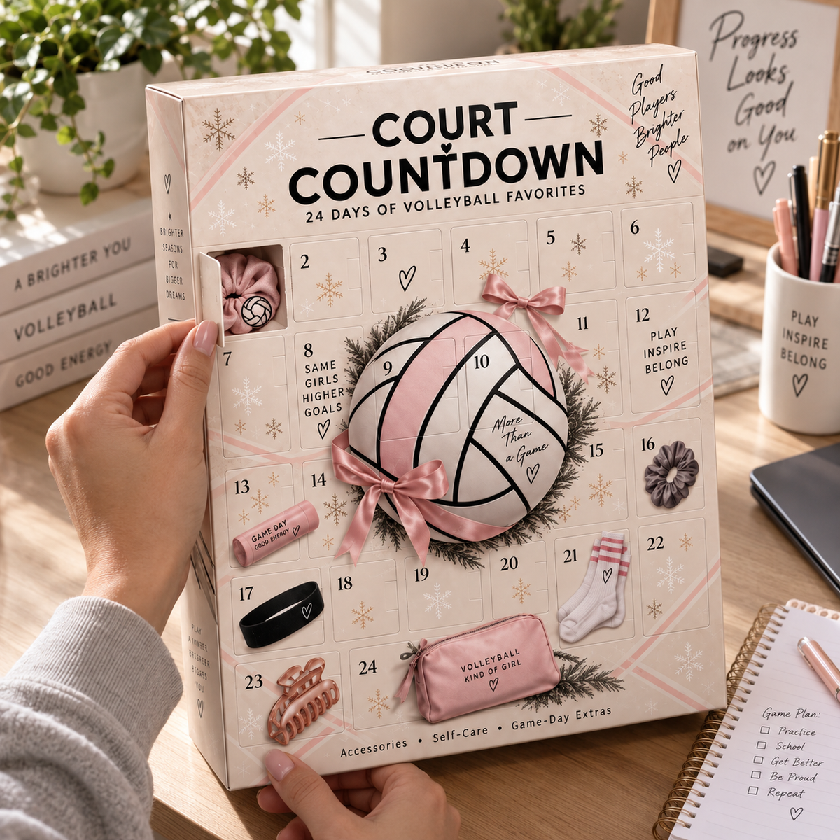 🏐 Court Countdown™ Volleyball Advent Calendar | 24 Days of Volleyball Surprises for Girls