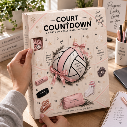 🏐 Court Countdown™ Volleyball Advent Calendar | 24 Days of Volleyball Surprises for Girls