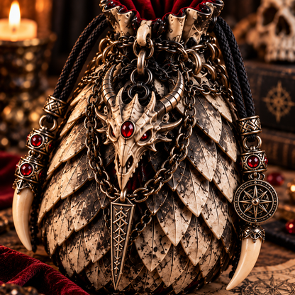 🧿⚔️ Legendary Relic Pouch DIY Kit™ – Fantasy Chainmail Scale Craft