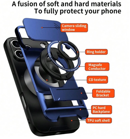 Magnetic Sliding Camera Protection Phone Case-Snap. Slide. Protect. 📱✨