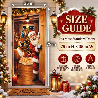 Magical Christmas Door Cover & Holiday Party Banner 🎄