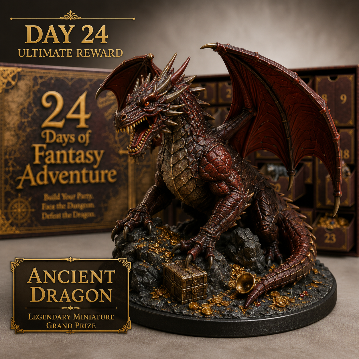 Ancient Dragon Day 24 fantasy miniature