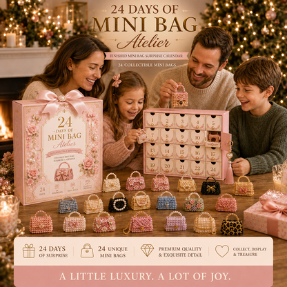 🎀 24 Days of Mini Bag Atelier™ – 24 Finished Mini Bag Advent Calendar