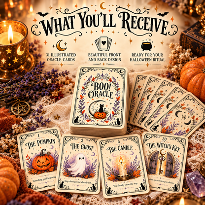🎃 31 Nights of Halloween™ Oracle Deck | 31 Daily Spooky Messages for October