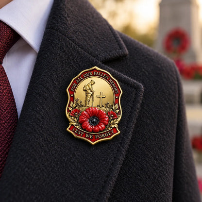 🌺Limited Edition Red P*ppy Remembrance Brooch – For All Our Fallen Heroes🎖️