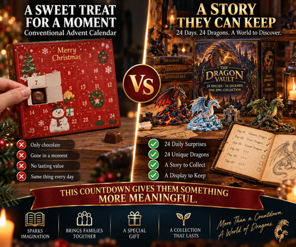 🐉 The Dragon Vault – 24 Legendary Dragon Species Discovery Collection