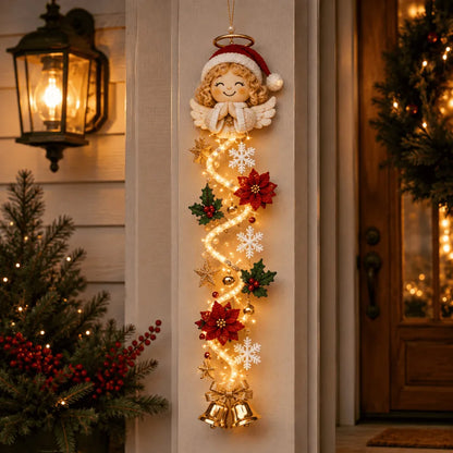 ⏳ Last Day 48% OFF  🎄Glowing Christmas Door Hanger | 6 Festive Lighted Designs with Warm Glow, Dimensional Details & Space-Saving Vertical Décor ✨