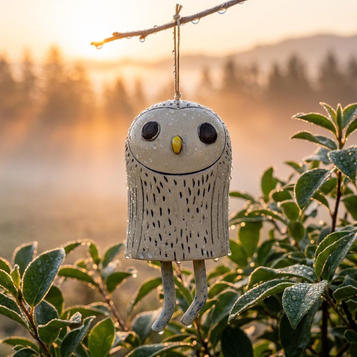 🦊Handmade Whimsical Animal Wind Chime Ornaments🐻