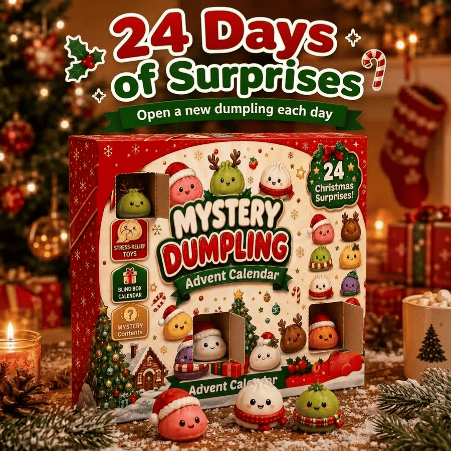 🎄Christmas Dumpling Squishy Advent Calendar🎁 24 Cute Surprise Fidget Toys