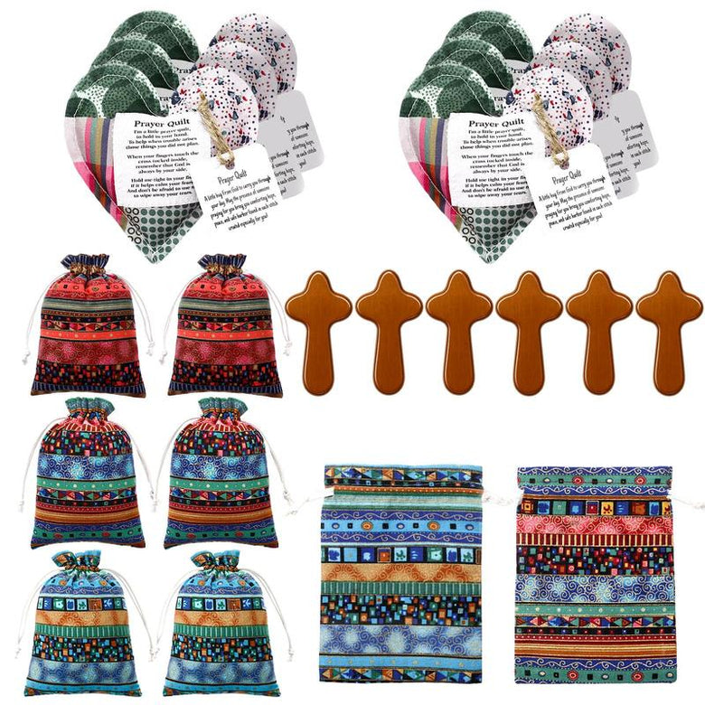 Heart-shaped pocket prayer quilt style
