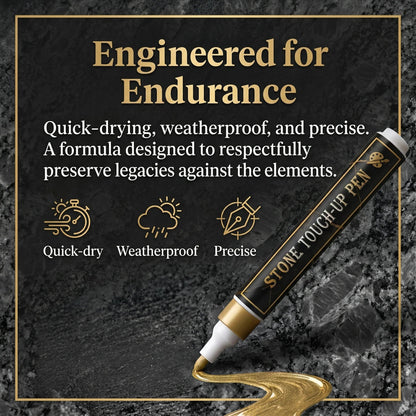 🐦Golden Tombstone Marker Pen for Restoring Faded Grave Inscriptions
