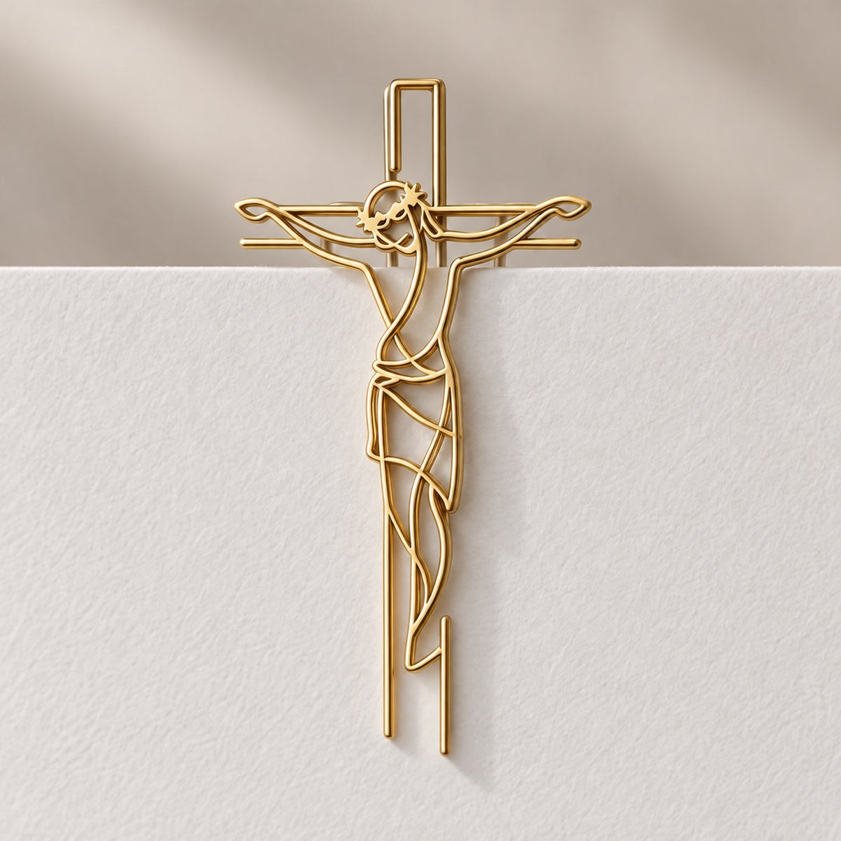 Faith-Inspired Gold Paper Clips ✝️ | Decorative Christian Page Markers, Perfect Small Religious Gifts for Church Friends & Family (Set of 20)