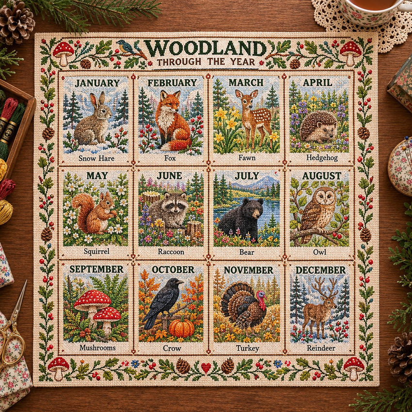 🦊 Woodland Through the Year