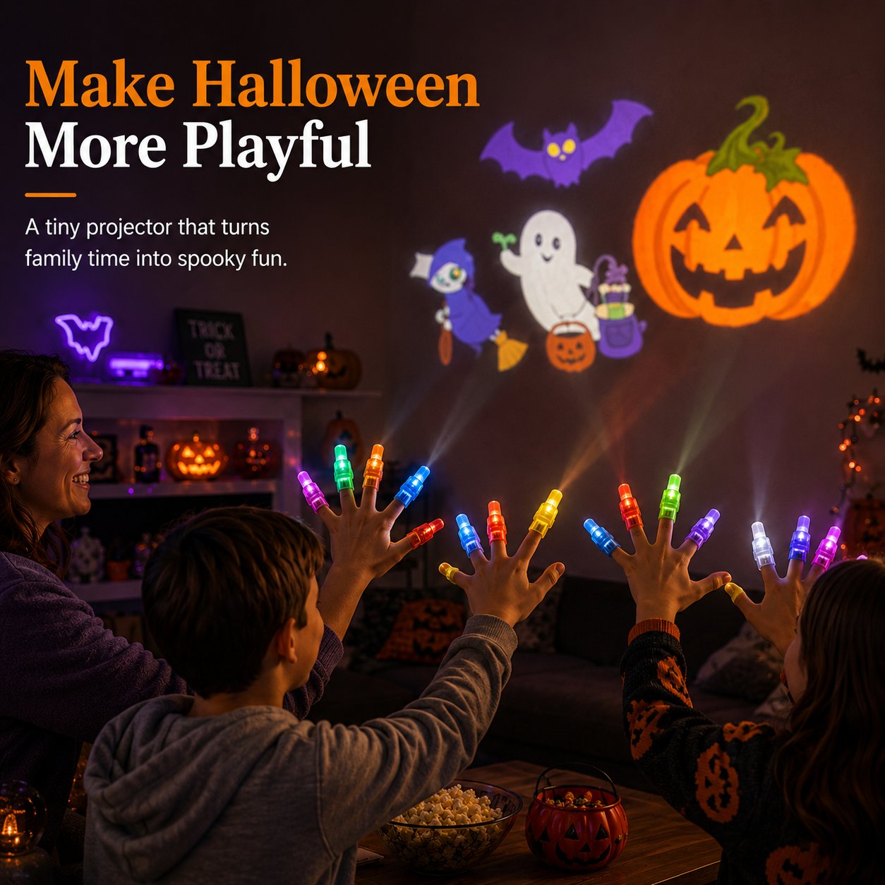 🎉Last Day 49% OFF🎃Halloween Finger Projector Lights – Mini Pattern Projector