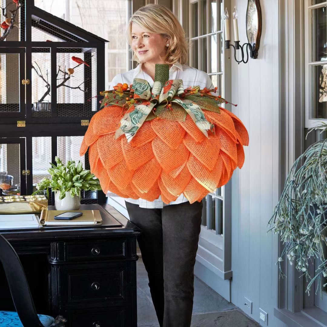 🔥 🍁Handmade Fall Pumpkin Wreath🎃