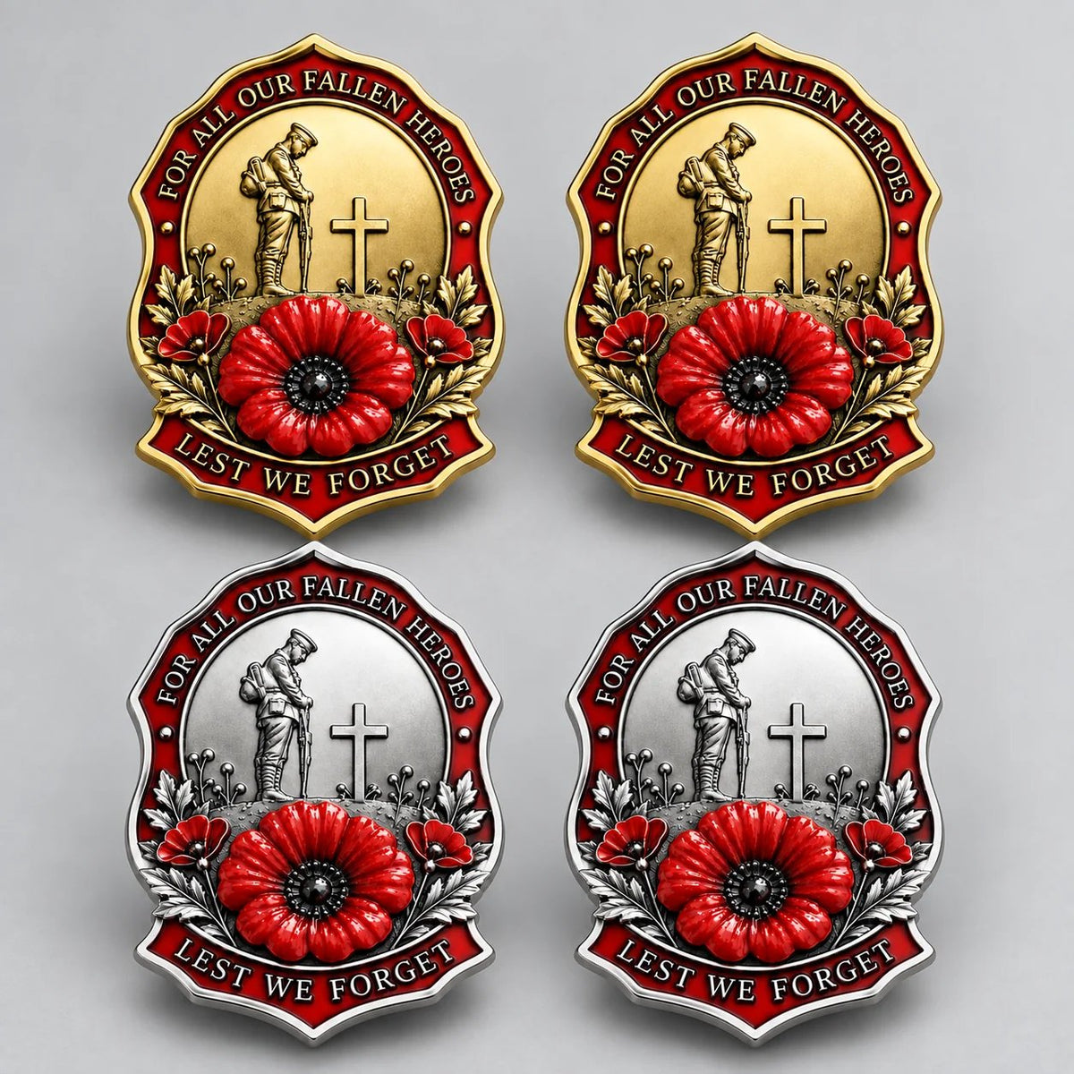 🌺Limited Edition Red P*ppy Remembrance Brooch – For All Our Fallen Heroes🎖️